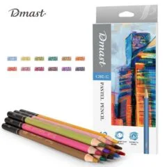 DELI DMAST PASTEL PENCILS SET 12 COLOURS