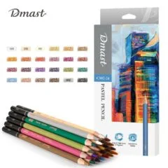 DELI DMAST PASTEL PENCILS SET 24 COLOURS
