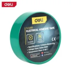 DELI GREEN ELECTRICAL INSULATION ADHESIVE TAPE 0.13MM X 18M X 10 YARDS