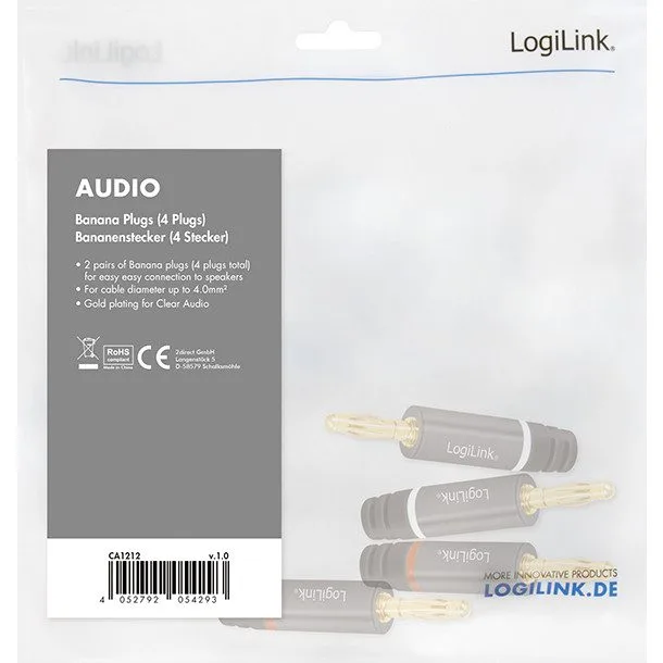 LogiLink audio, wtyk bananowy zestaw — image 5