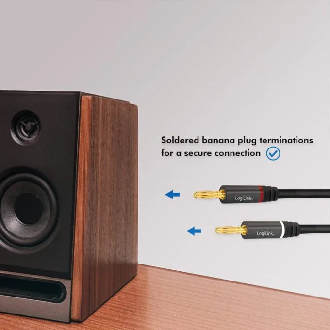 LogiLink audio, wtyk bananowy 3.0m — image 3