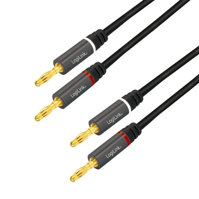 LogiLink audio, wtyk bananowy 3.0m — image 1