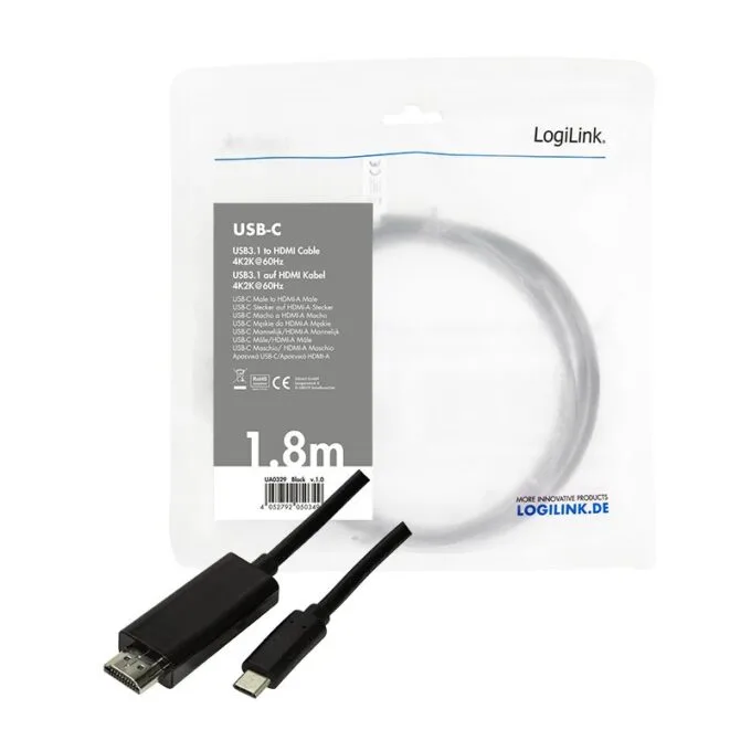 LogiLink USB-C - HDMI 1.8m — image 5