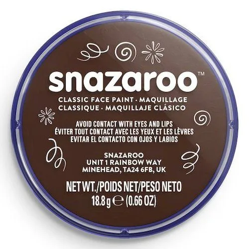 SNZ CLASSIC FACE PAINT 18ML POT DARK BROWN — image 1