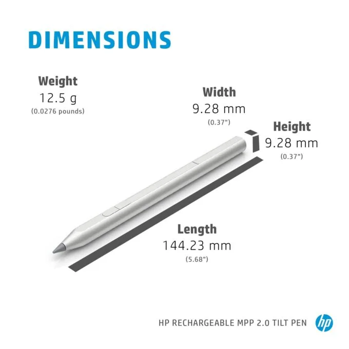 HP Rechargeable MPP 2.0 Tilt Pen Black — image 9