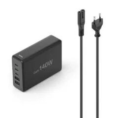 Hama GAN 140W PD/QC 3x USB-C, 2x USB-A black