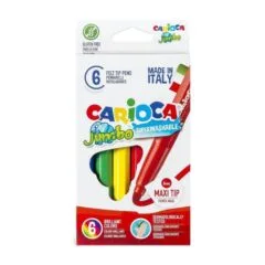 CARIOCA JUMBO 6 MAXI NIB MARKERS BOX