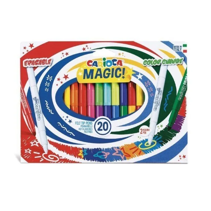 CARIOCA MAGIC MARKERS BOX 20 PCS FELT TIP — image 1
