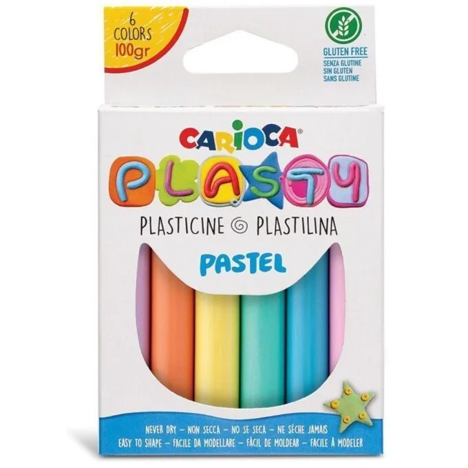 CARIOCA PLASTY BAR MODELLING CLAY 6PCS 100G — image 1