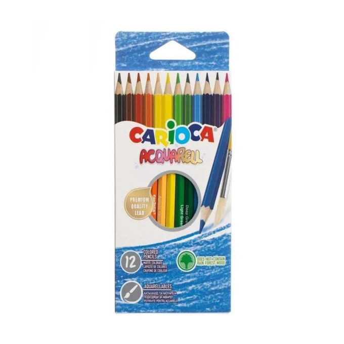 CARIOCA AQUARELL COLOUR PENCILS 12 PCS — image 1