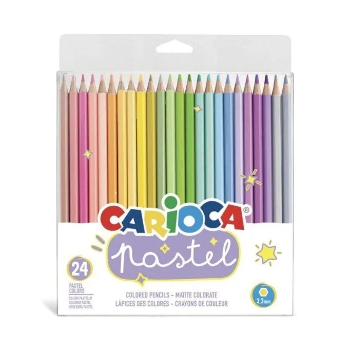 CARIOCA PASTEL COLOUR PENCILS BOX 24 PCS — image 1