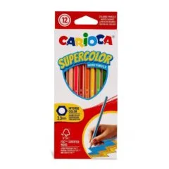 CARIOCA 12 HEXAGONAL COLORING PENCILS