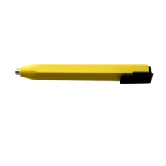 SHORTY MECHANICAL PENCIL 3,15mm 7B EXTRA SOFT GRAPHITE WITH 2 HB LEAD YELLOW BODY BLACK CLIP