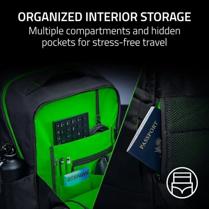 Razer Rogue V4 18" - Gaming Laptop Backpack - Tear & Water Resistant Exterior - Ergonomic Comfort — image 4
