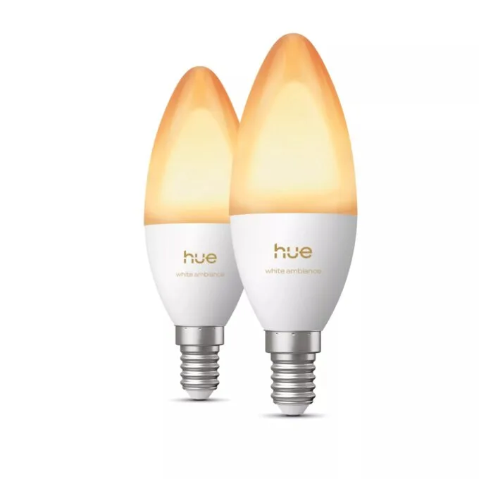Philips Hue E14 3.7W White Light (1000-20000K) B39 2-pack candle — image 1
