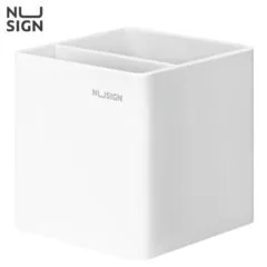 DELI ABS PEN HOLDER Φ84 x84X86MM - WHITE