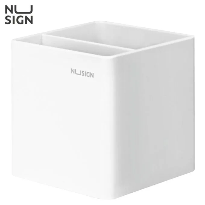 DELI ABS PEN HOLDER Φ84 x84X86MM - WHITE — image 1