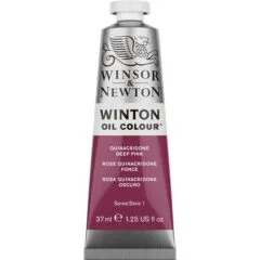 W&N WINTON OIL COLOUR 37ML TBE QUINACRIDONE DEEP PINK