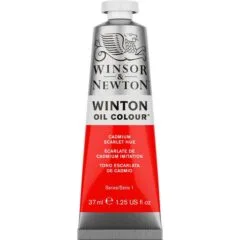 W&N WINTON OIL COLOUR 37ML TBE CADMIUM SCARLET HUE