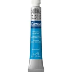 W&N COTMAN WATERCOLOUR 8ML TBE CERULEAN BLUE HUE ROW