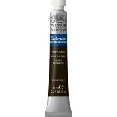 W&N COTMAN WATERCOLOUR 8ML TBE IVORY BLACK ROW