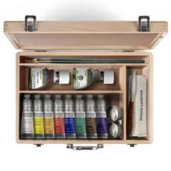 W&N WINTON OIL COLOUR WOODEN SET 8X37ML