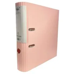 ELFEN FILE PLASTIC SUPER STRONG ROUND SPINE A4 75MM PEACH