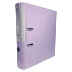 ELFEN FILE PLASTIC SUPER STRONG ROUND SPINE A4 75MM LAVENDER