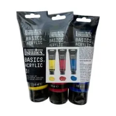 LQX BASICS ACRYLIC COLOUR SET 3X118ML PRIMARY COLOUR ROW