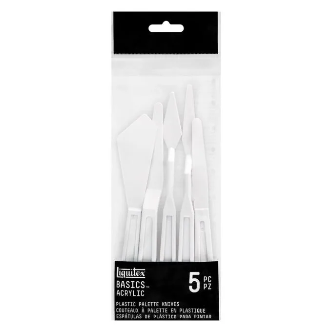 LQX BASICS PLASTIC PALETTE KNIFE X5 SET — image 1