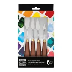LQX ACCESSORY METAL PAINTING KNIVES X6 SET