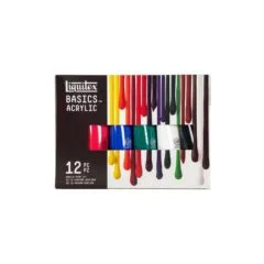 LQX BASICS ACRYLIC COLOUR SET 12X118ML ROW