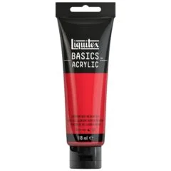 LQX BASICS ACRYLIC COLOUR 118ML CADMIUM RED MEDIUM HUE ROW