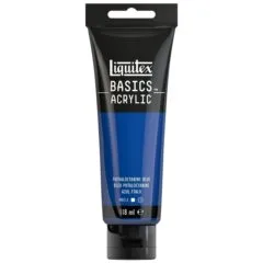LQX BASICS ACRYLIC COLOUR 118ML PHTHALOCYANINE BLUE ROW