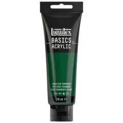 LQX BASICS ACRYLIC COLOUR 118ML GREEN DEEP PERMANENT ROW