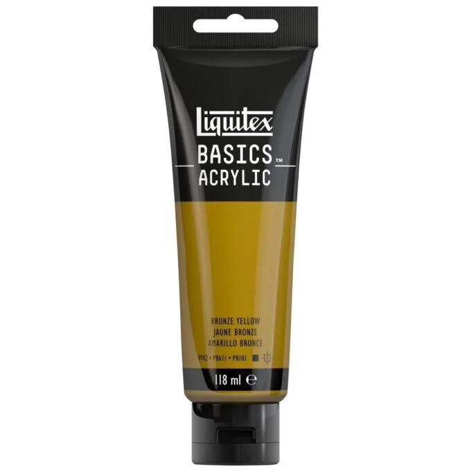 LQX BASICS ACRYLIC COLOUR 118ML BRONZE YELLOW ROW — image 1