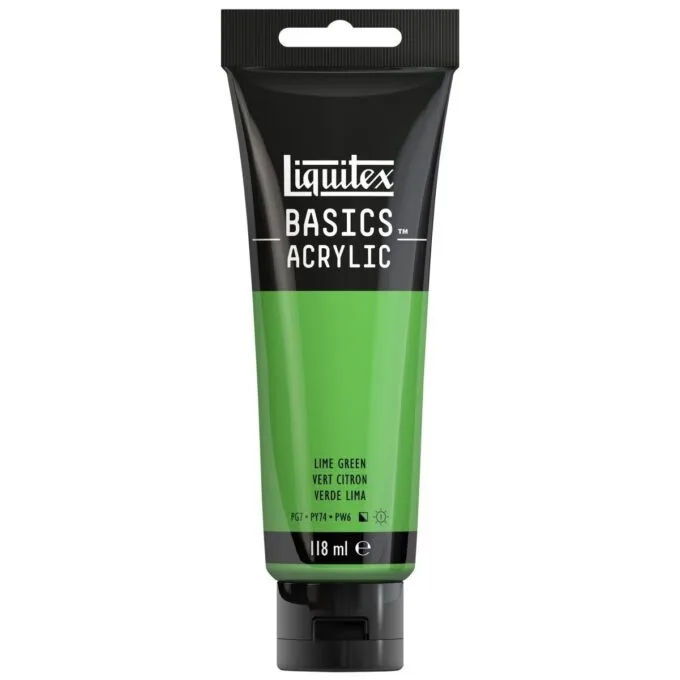 LQX BASICS ACRYLIC COLOUR 118ML LIME GREEN ROW — image 1