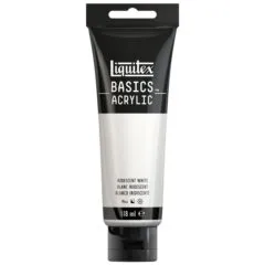 LQX BASICS ACRYLIC COLOUR 118ML IRIDESCENT WHITE ROW