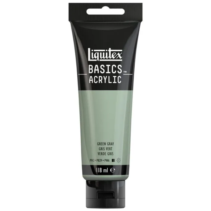 LQX BASICS ACRYLIC COLOUR 118ML GREEN GREY ROW — image 1