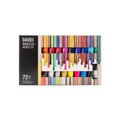 LQX BASICS ACRYLIC COLOUR SET 72X22ML ROW