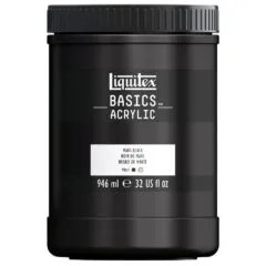 LQX BASICS ACRYLIC COLOUR 946ML POT MARS BLACK ROW