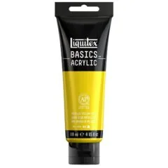 LQX BASICS ACRYLIC COLOUR 118ML METALLIC YELLOW GOLD