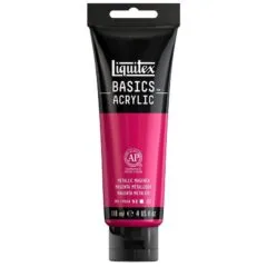 LQX BASICS ACRYLIC COLOUR 118ML METALLIC MAGENTA