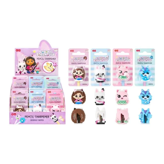 GABBY 3D SHAPE SHARPENER 4 ASSORTED DESIGNS — image 1