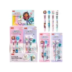 GABBY 6 COLOR BALLPOINT PEN 0.7MM 2PCS IN A SET