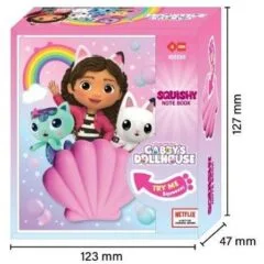 GABBY SEASHELL SQUISHY NOTEBOOK MINI SIZE 96 SHEETS 123*47*127MM