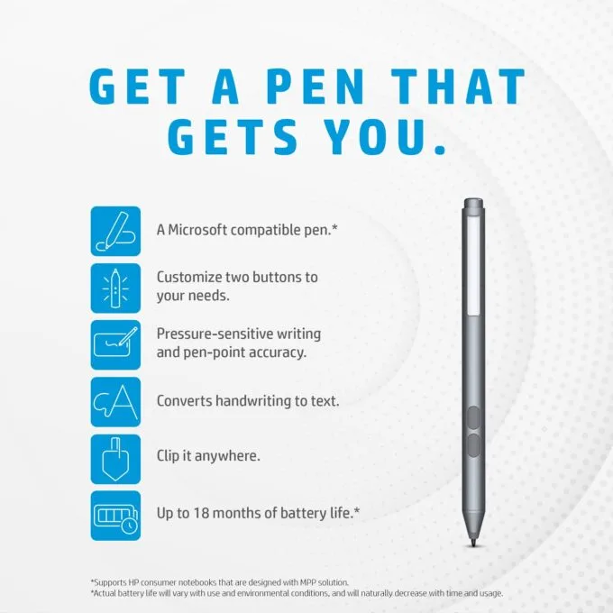 HP MPP 1.51 Pen (3V2X4AA) Silver stylus — image 3