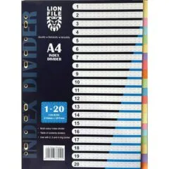 PAPER INDEX 20 COLOURS TAB 150gsm