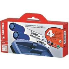 STABILO PLAN 64 BLUE/BLACK/RED/GREEN WITH DUSTER
