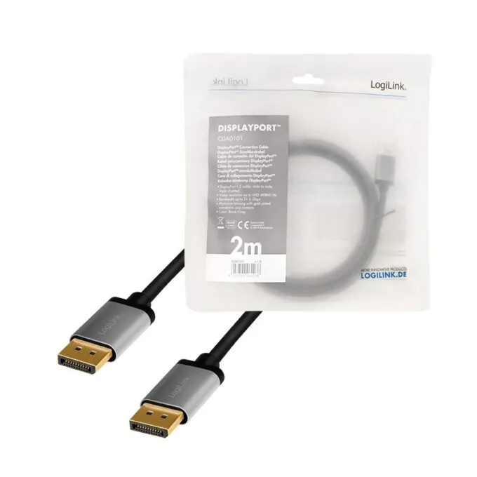 LogiLink DisplayPort 1.2 M/M 2.0m black and grey — image 5
